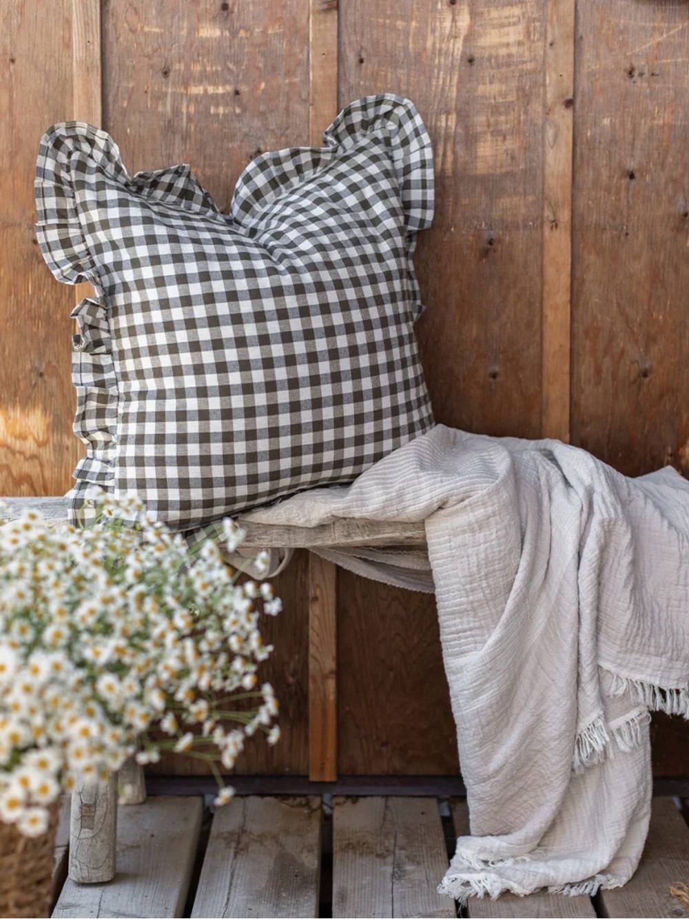 Jilly Box x Accents De Ville: Gingham Cushion Cover